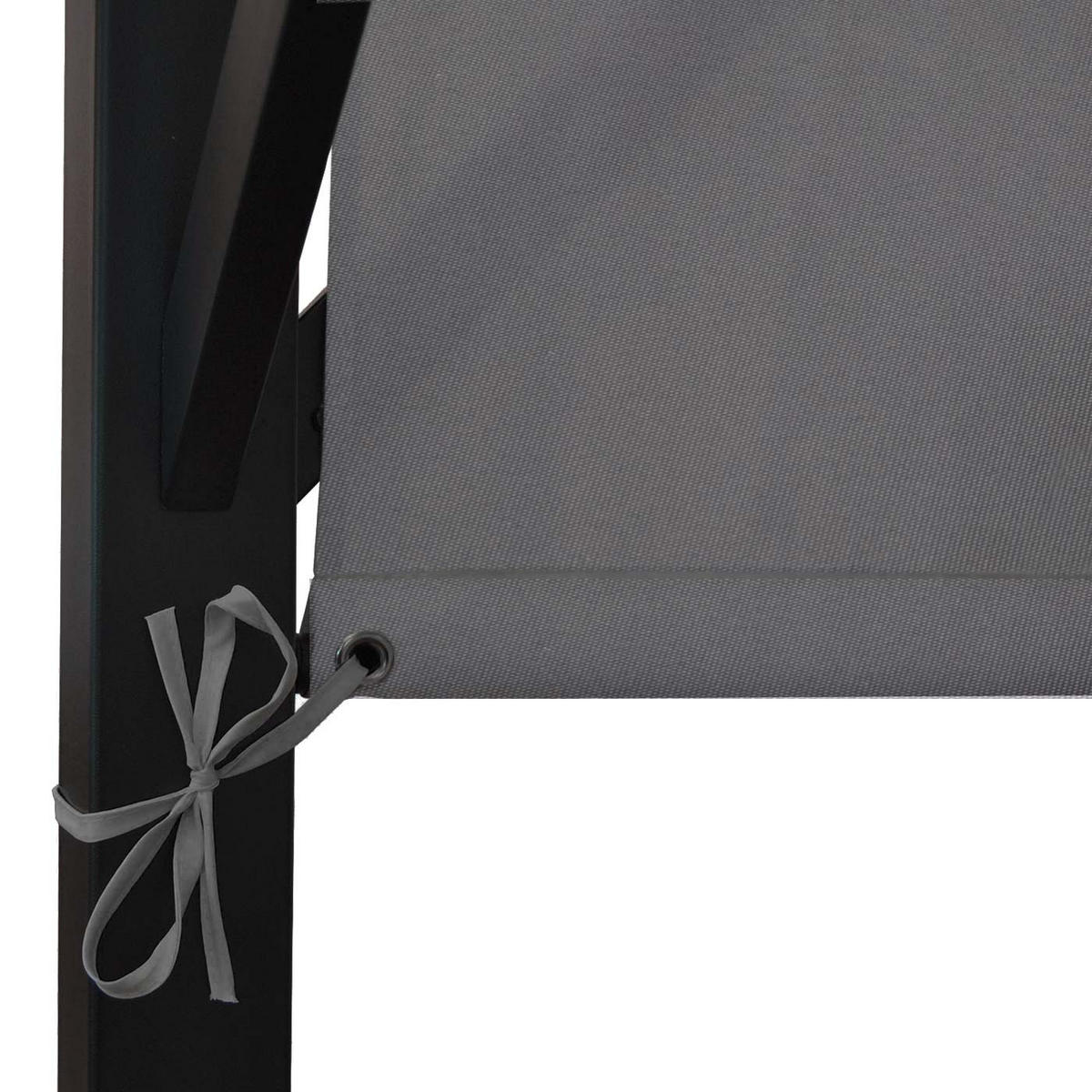 PERGOLA BEJA Grau - Grau, Metall (405/212/405cm) - MCW