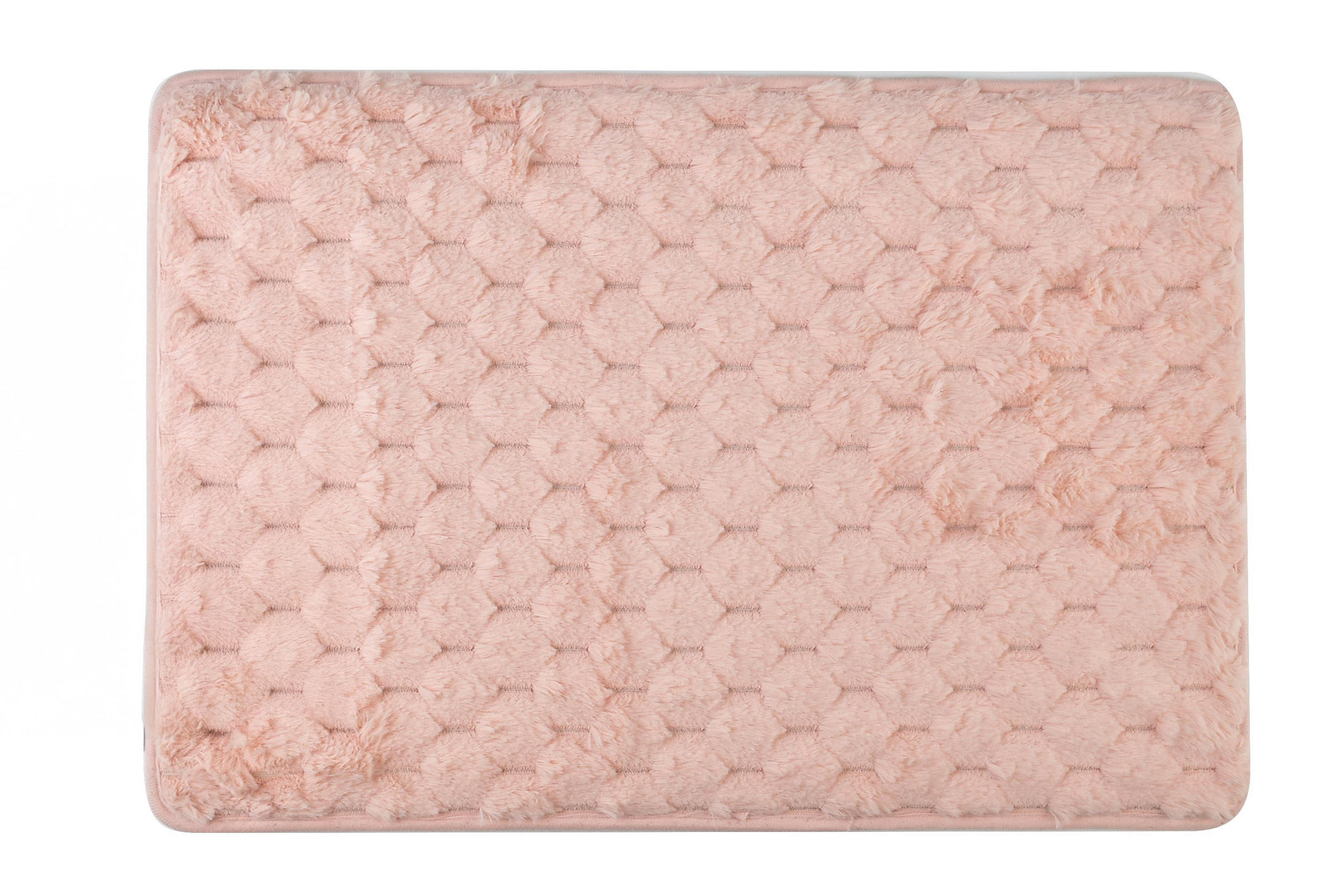 BADTEPPICH Zac Rosa 60/40/2 cm Textilien - Hellrosa, Textil (40/60cm) - Mondex