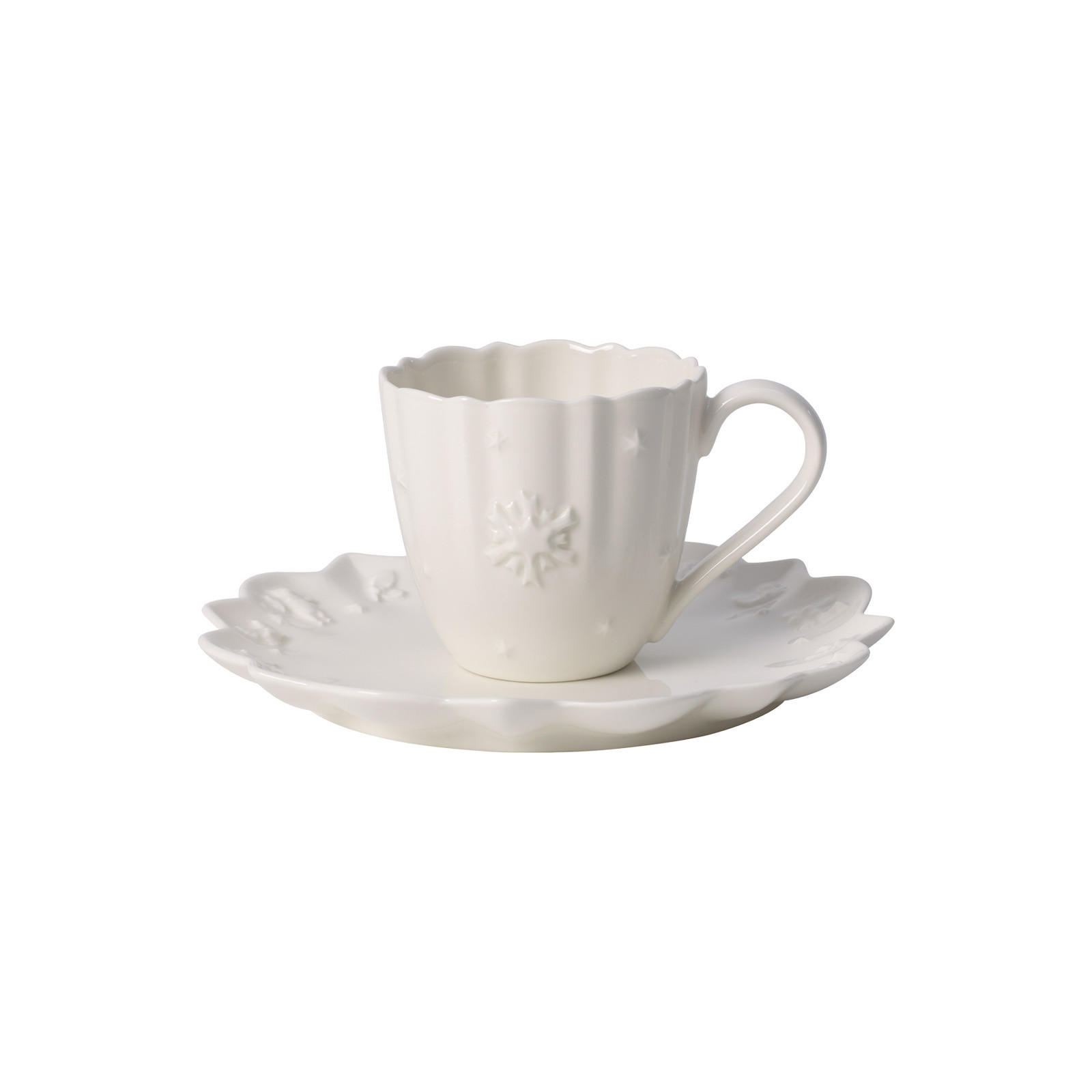 TASSE MIT UNTERTASSE Toy's Delight Royal Classic weiß 180 ml - Weiß, Keramik (18.5/9.7/18.5cm) - Villeroy & Boch