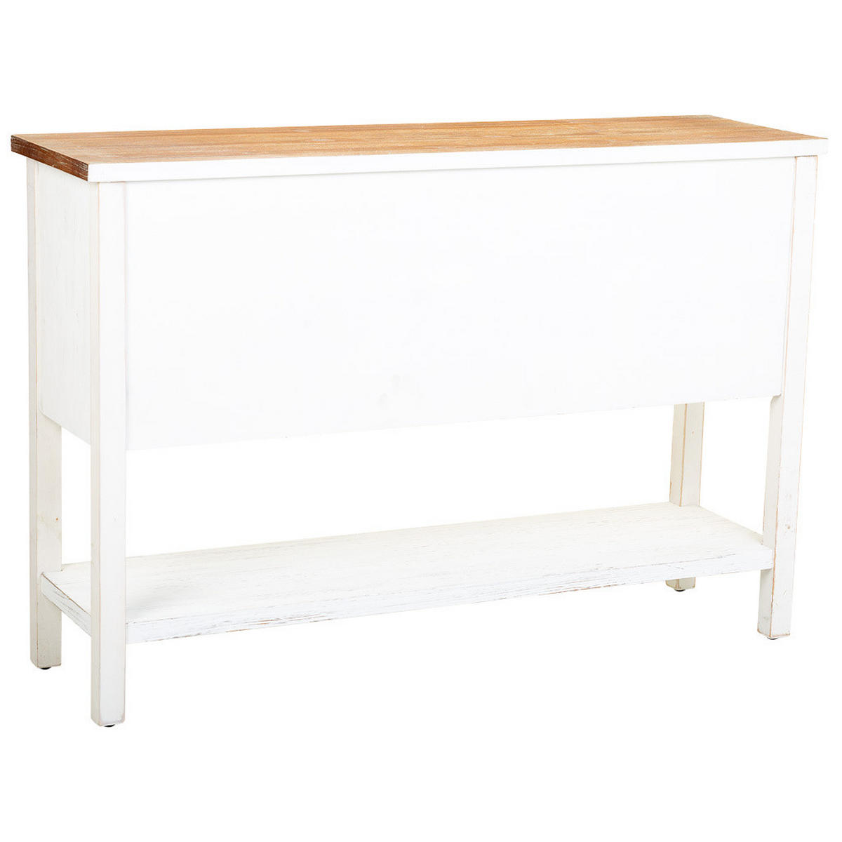 SIDEBOARD aus Holz 122x36x82 cm - Weiß, Holz (122/82/35cm) - Wanderlust