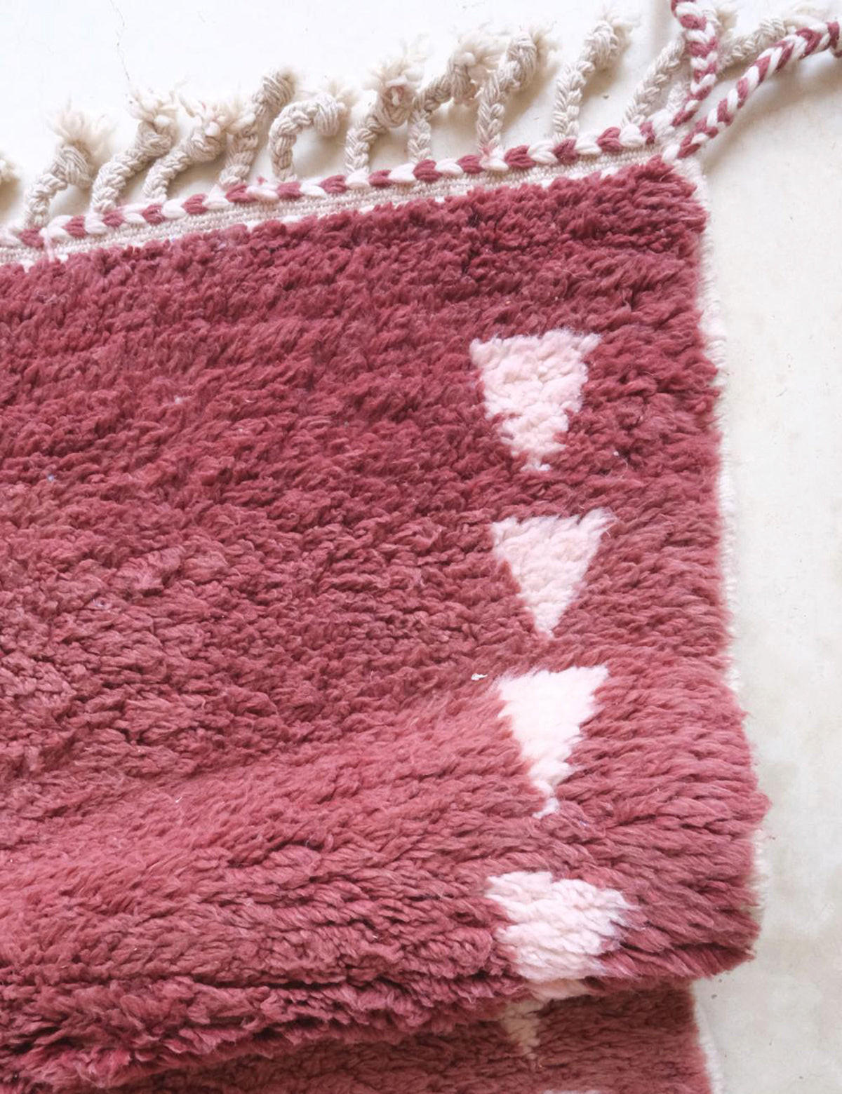 BERBERTEPPICH authentisch Wolle 196x 278 cm - Pink, Naturmaterialien (196/278cm) - AFK Living