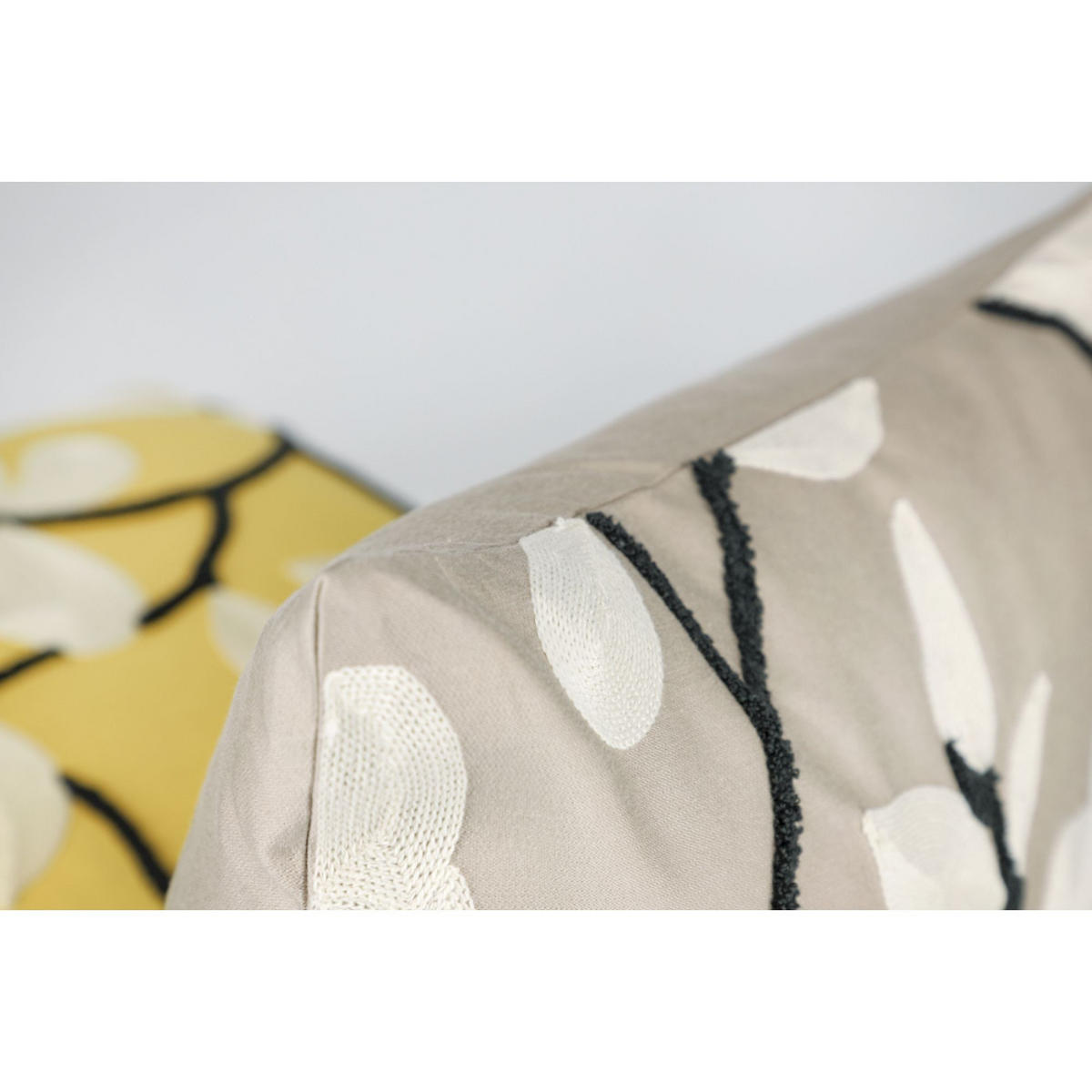 ZIERKISSENHÜLLE FLEUR - Beige, Textil (45/45cm) - Schöner Wohnen