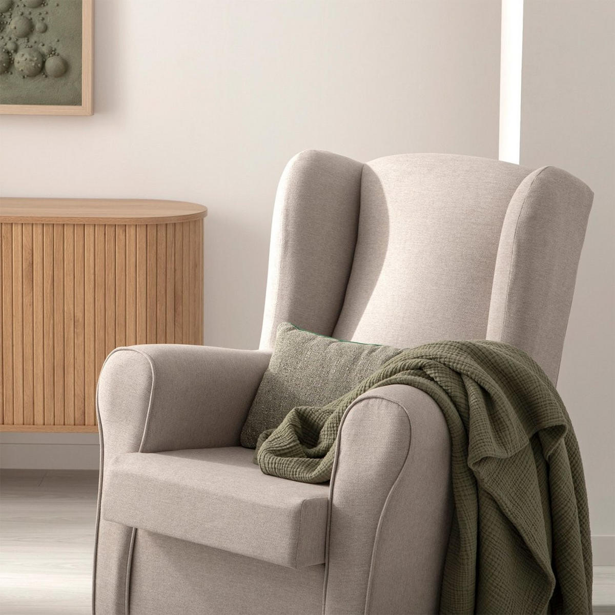 STILLSTUHL Lily Grau 76 cm x 103 cm - Grau, Textil (76/103/80cm) - Klast Home