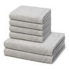 FROTTIERSET Lifestyle 6-teilig - Grau, Textil (50/100cm) - Cawoe