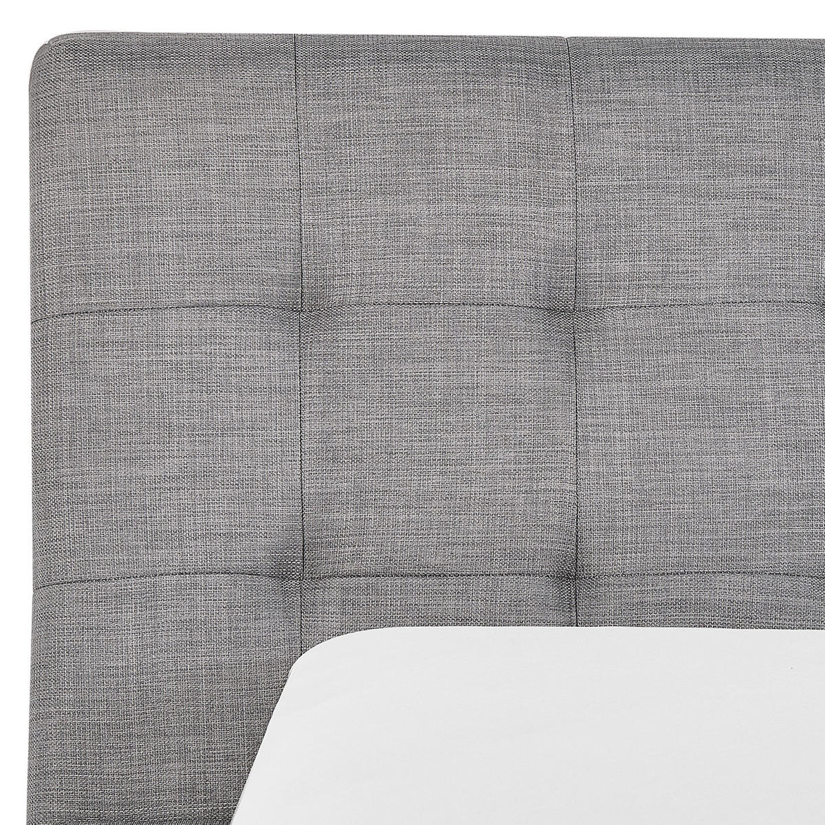 WASSERBETT 160/200cm Grau Lille - Grau, Textil (160/200cm) - Beliani