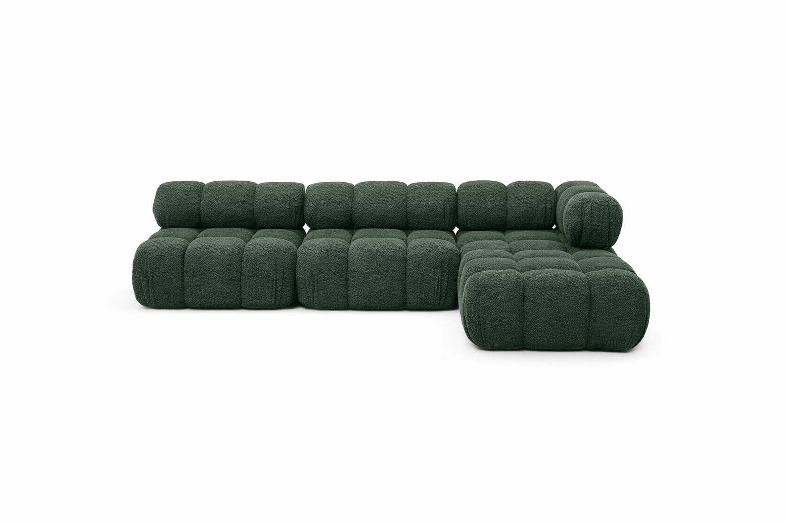 Kaiser Möbel Ecksofa Dunkelgrün 285x190 cm