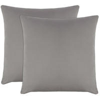 KISSENBEZUG, 2er-Set, 80x80 cm, 100% Baumwolle, Grau - Taupe, Textil (80/80cm) - Zollner