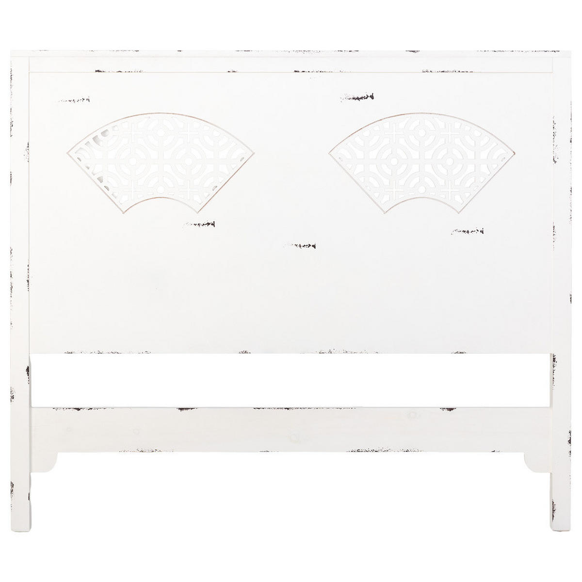 BETTKOPFTEIL 150x5x130 cm - Weiß, Holz (150/5cm) - Wanderlust