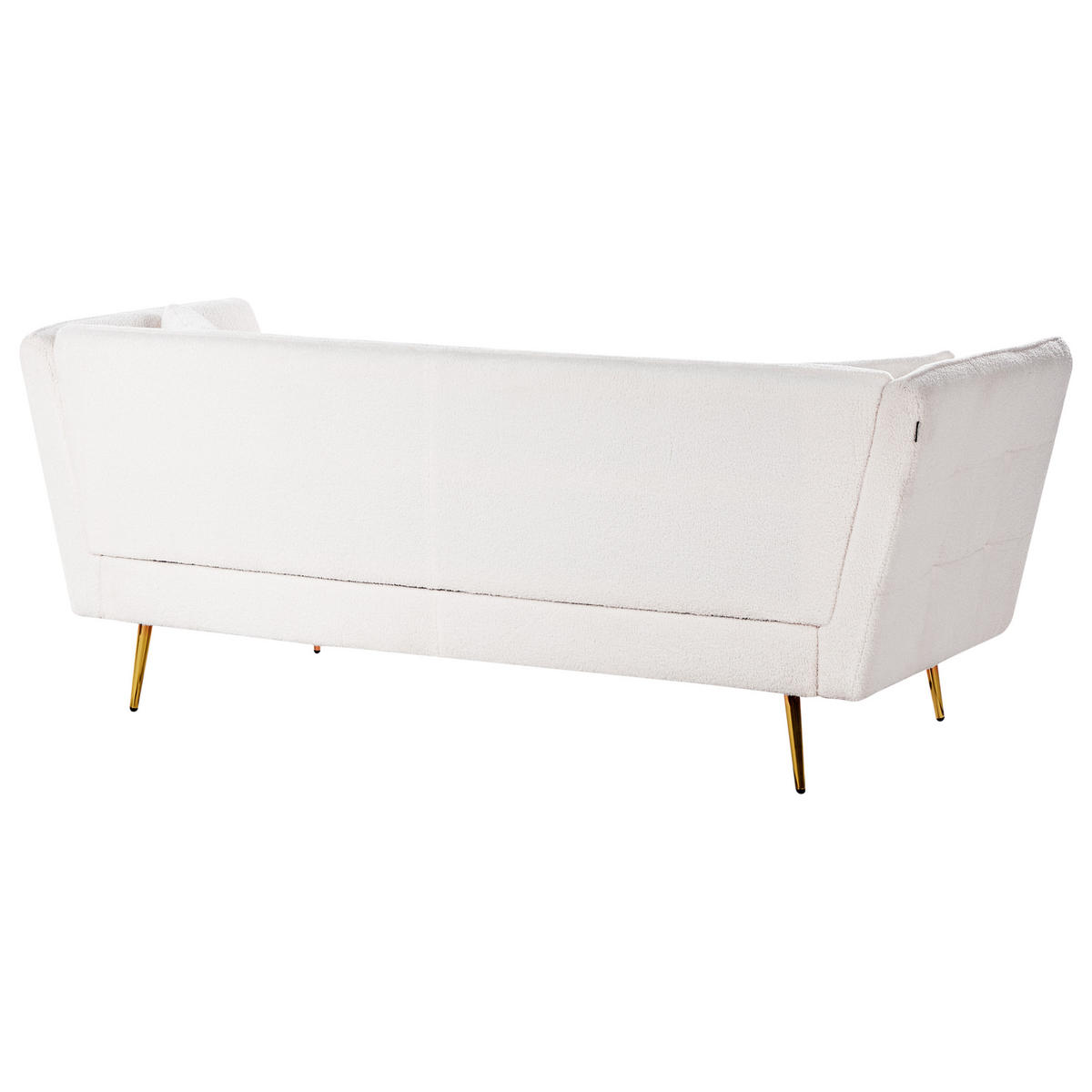 POHOVKA 3-místná Bouclé Krémově bílá Frederica - krémová, textil (200/77/80cm) - Beliani