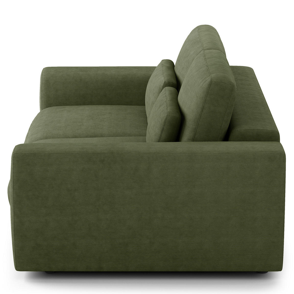 2-SITZER SOFA - Schwarz/Grün, Kunststoff/Textil (182/80/117cm) - home24