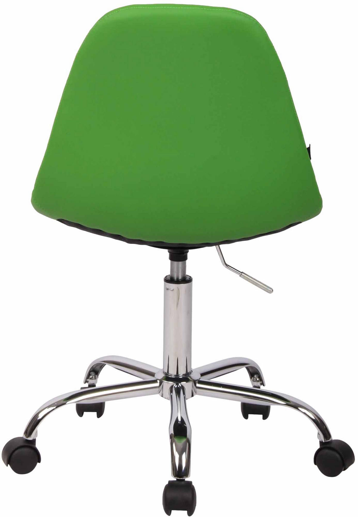 DREHSTUHL Lederlook grün - Chromfarben/Grün, Textil/Metall (47/79/56cm) - CLP