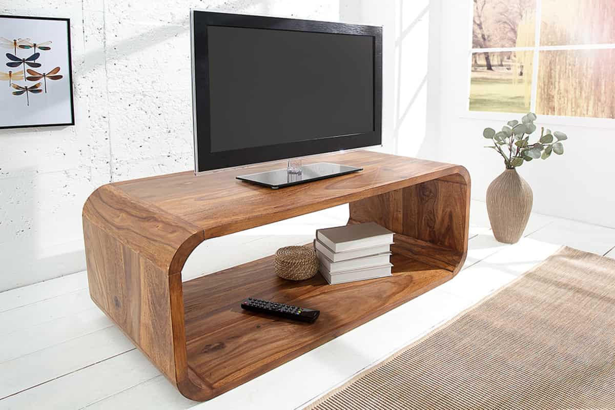 COUCHTISCH CUBUS Sheesham rechteckig Natur 100cm - Braun, Holz (50/100/40cm) - riess-ambiente