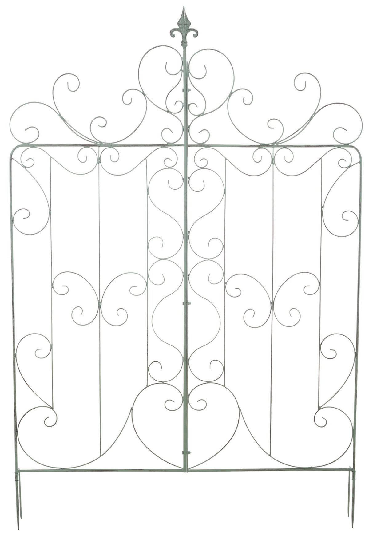 RANKGITTER Mandarin antik-grün - Grün, Metall (99/133/7cm) - TPFGarden