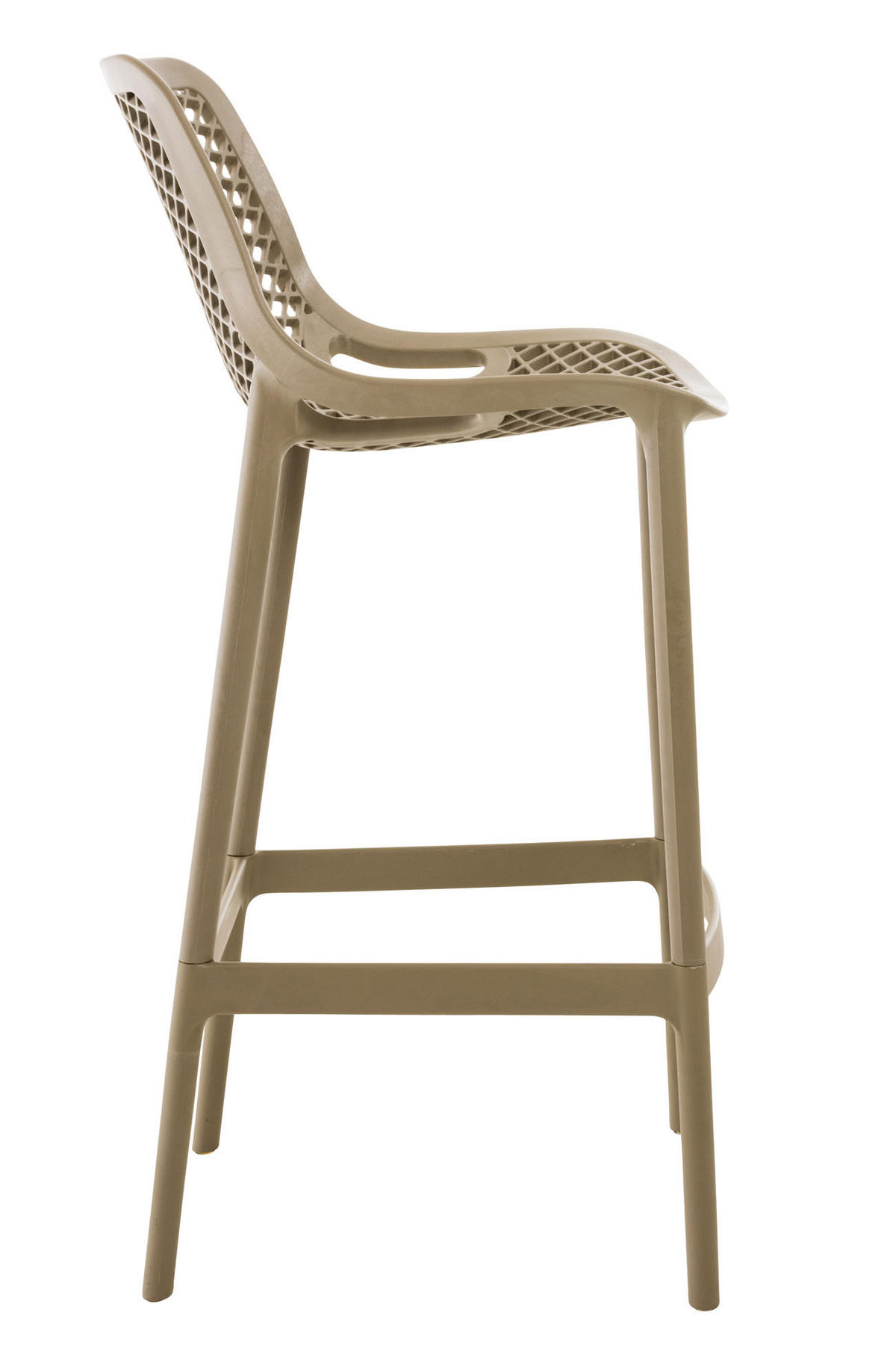 BARHOCKER 2er Set Kunststoff schlamm - Schlammfarben, Kunststoff (45/105/53cm) - CLP
