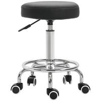 BÜROHOCKER DE-18027 höhenverstellbar 50-64 cm, gepolstert Schwarz - Schwarz, Metall (42/64/42cm) - ComfortXL