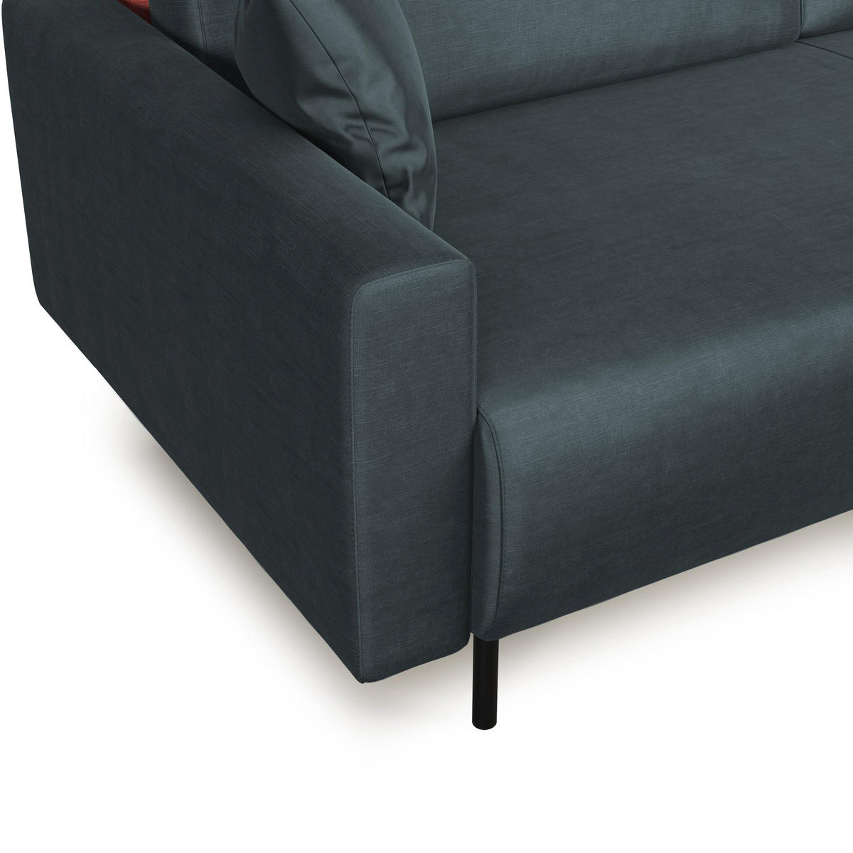ECKSOFA Arthur - Petrol, Textil (224/91cm) - Divani.store