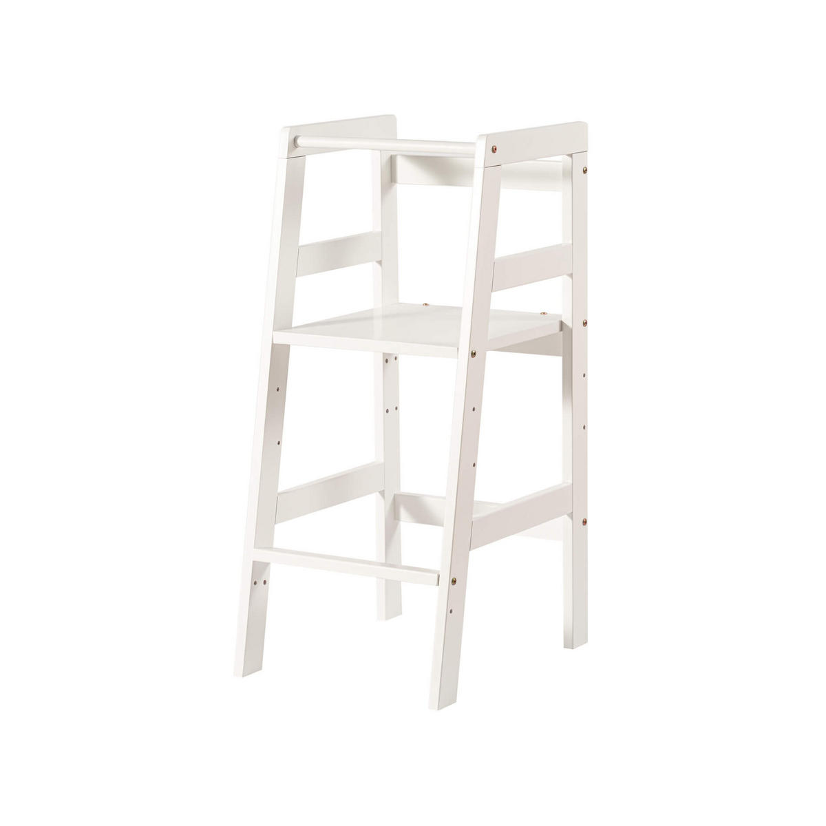 MONTESSORI-TURM Weiß 49/40/90 cm - Weiß, Holz (40/90/49cm)