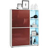 HIGHBOARD Cuba Türen in Bordeaux Hochglanz - Bordeaux, Holzwerkstoff (79/105.5/35.5cm) - Vladon