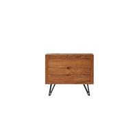 KOMMODE Bonnie Braun aus Akazie - Braun, Holz (90/77/40cm) - Tikamoon