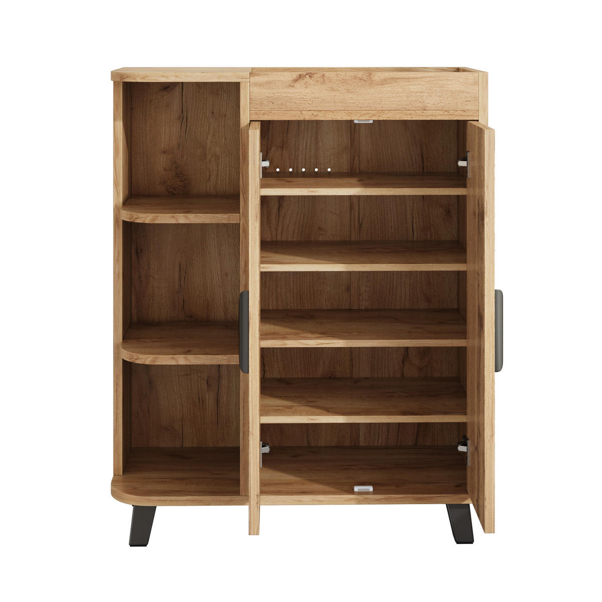 SCHUHSCHRANK Natur 80/32/99 cm - Naturfarben, Holzwerkstoff (80/99/32cm) - PANGIVO
