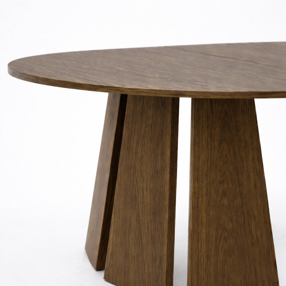 ESSTISCH Alice 180 x 100 x 76,8 cm Ovaler mit Ausziehfunktion, nuss okapi - Haselnussfarben, Metall (100/180/75cm) - Margaret Hadas24