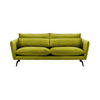 DREISITZER-SOFA Layla-Velluto 9 - Olivgrün, Holz/Textil (237/95/98cm)