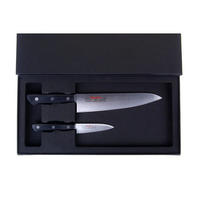 MESSERSET Silber 30/10/30 cm 1401101BBOMC - Silberfarben, Holz - Masahiro 