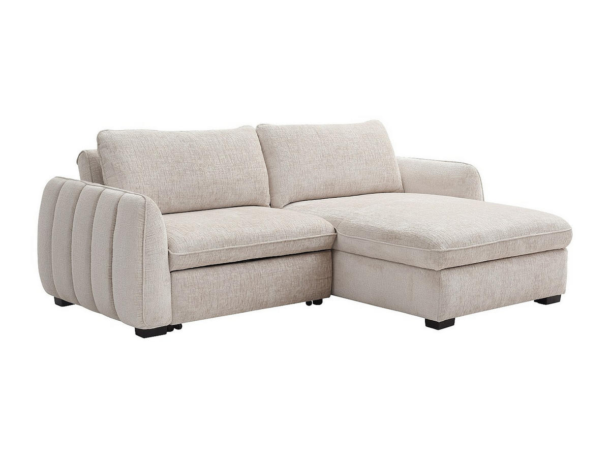 SCHLAFSOFA - 4 Personen - Stoff - Beige - Beige, Textil (236/88/167cm) - Vente-Unique