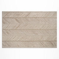 TEPPICH 100x150 cm Indianisches Flechtmuster Boho - Sandfarben, Kunststoff (100/150cm) - Wallfluent