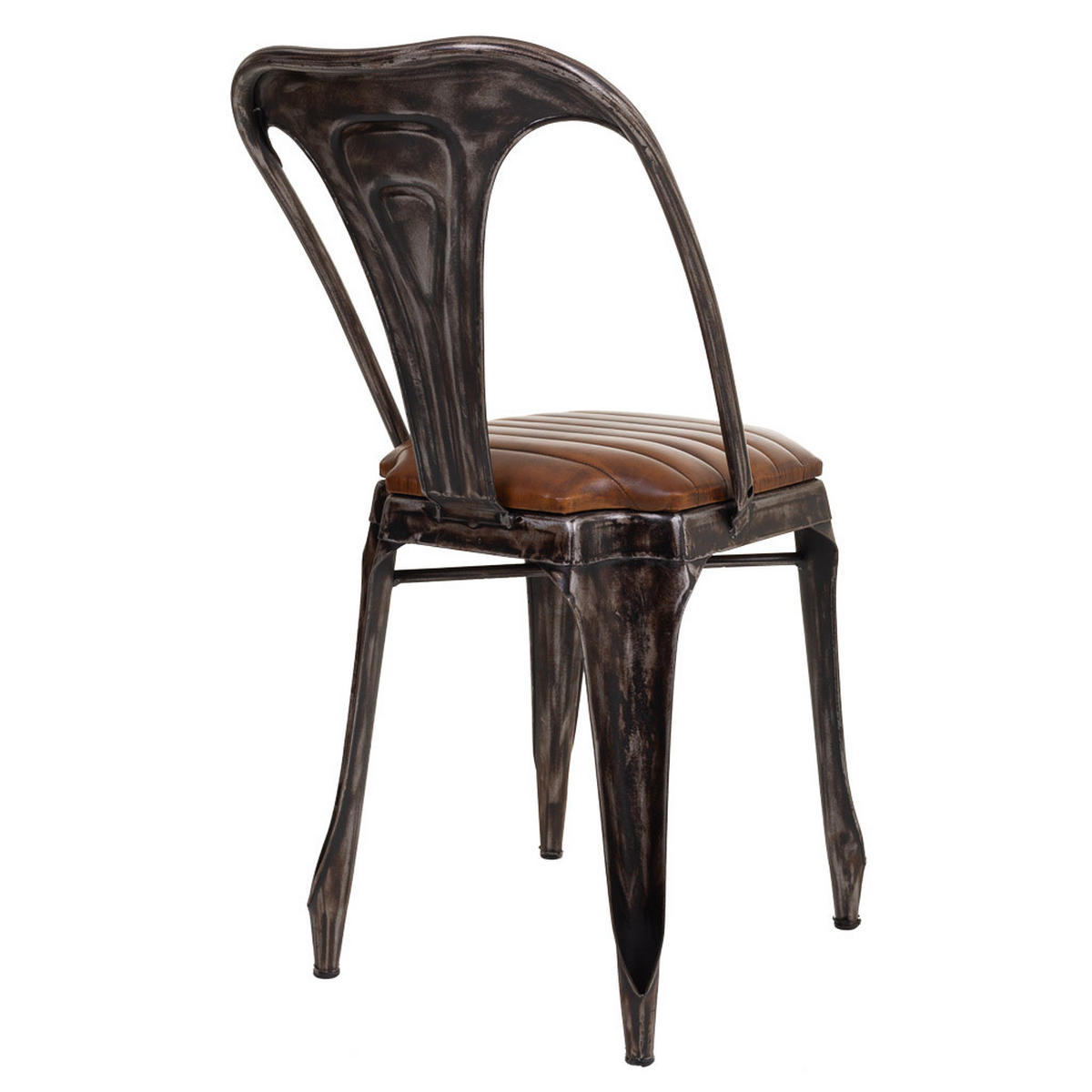 STUHL aus Metall, braun, 39x52x84cm - Braun, Metall (39/84/52cm) - Wanderlust