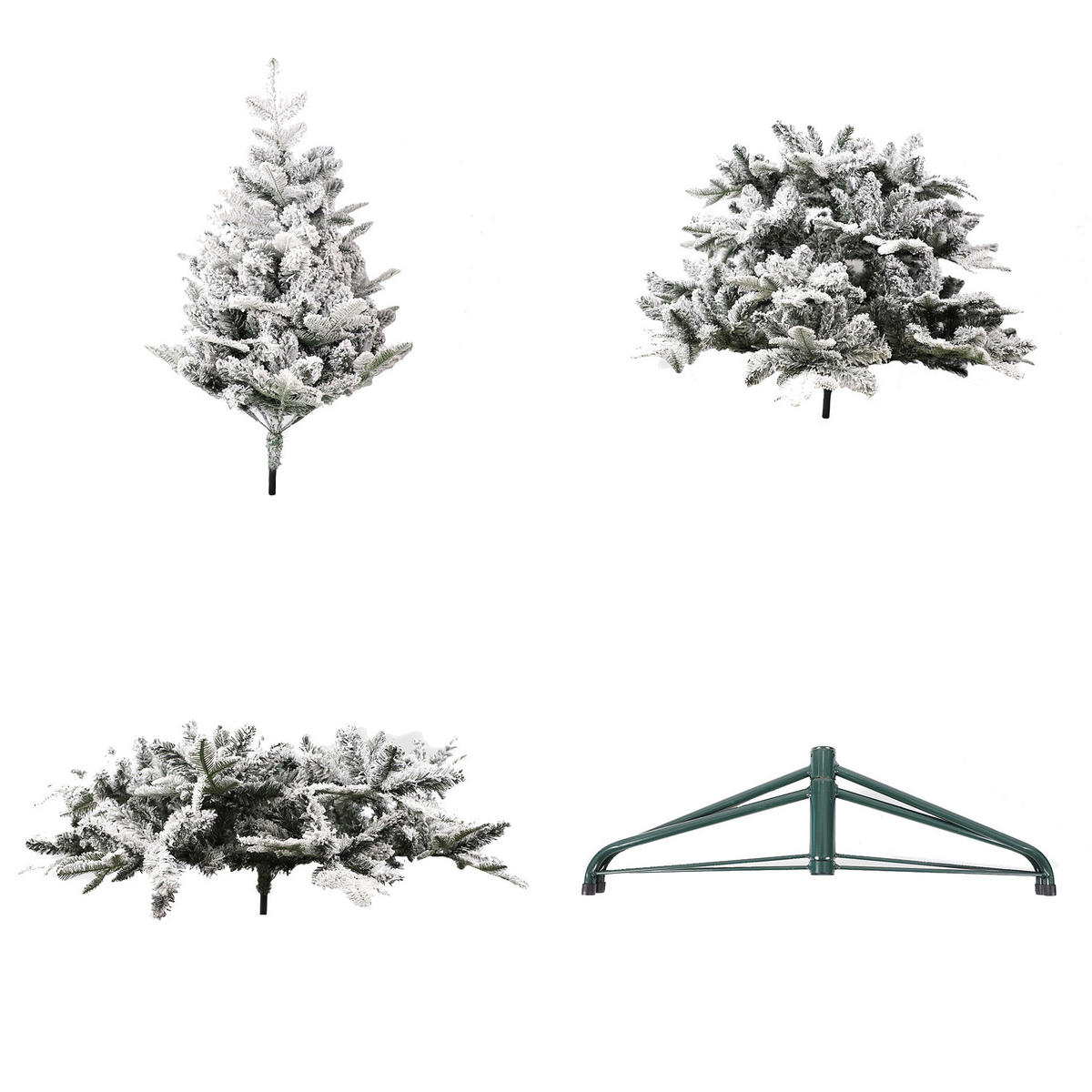 SCHNEEBAUM Weiß 102/102/150 cm - Weiß, Kunststoff (150cm) - Mobili Rebecca