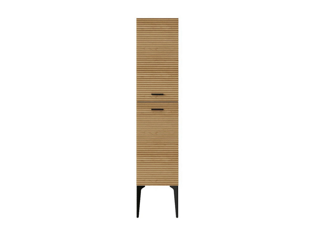 BADSCHRANK - 35 cm x 30 cm - Holz, Platte - Naturfarben Hell - SARONE - Naturfarben, Holz (35/140/30cm) - Vente-Unique