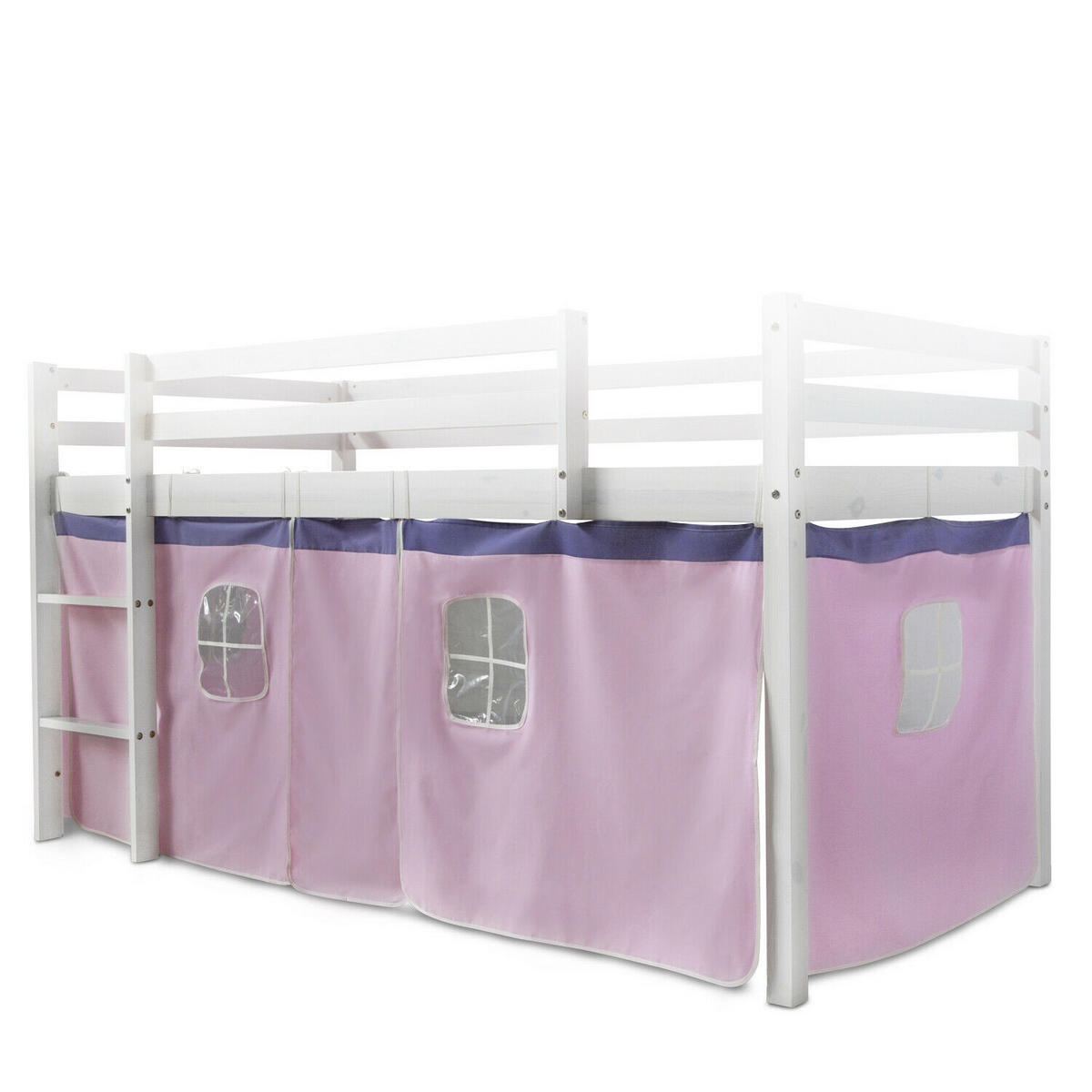 VORHANG für Hochbett Rosa - Rosa, Textil (197/86/1cm) - Homestyle4u