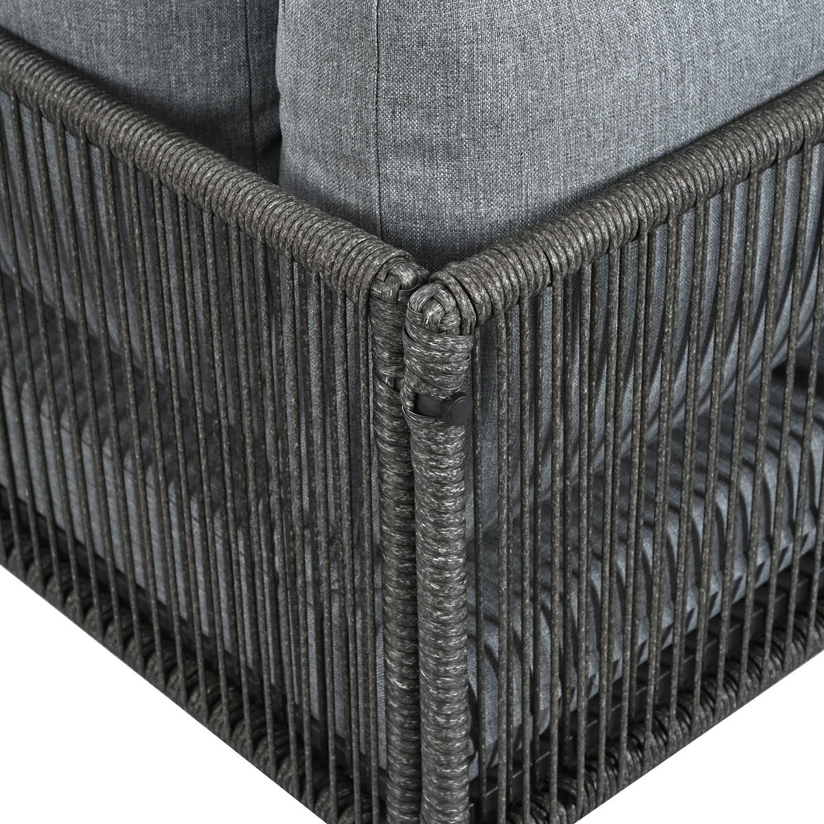 ESSGRUPPE Grau Eck Mit Esstisch & Kunststoffholztischplatte - Grau, Kunststoff - FLIEKS