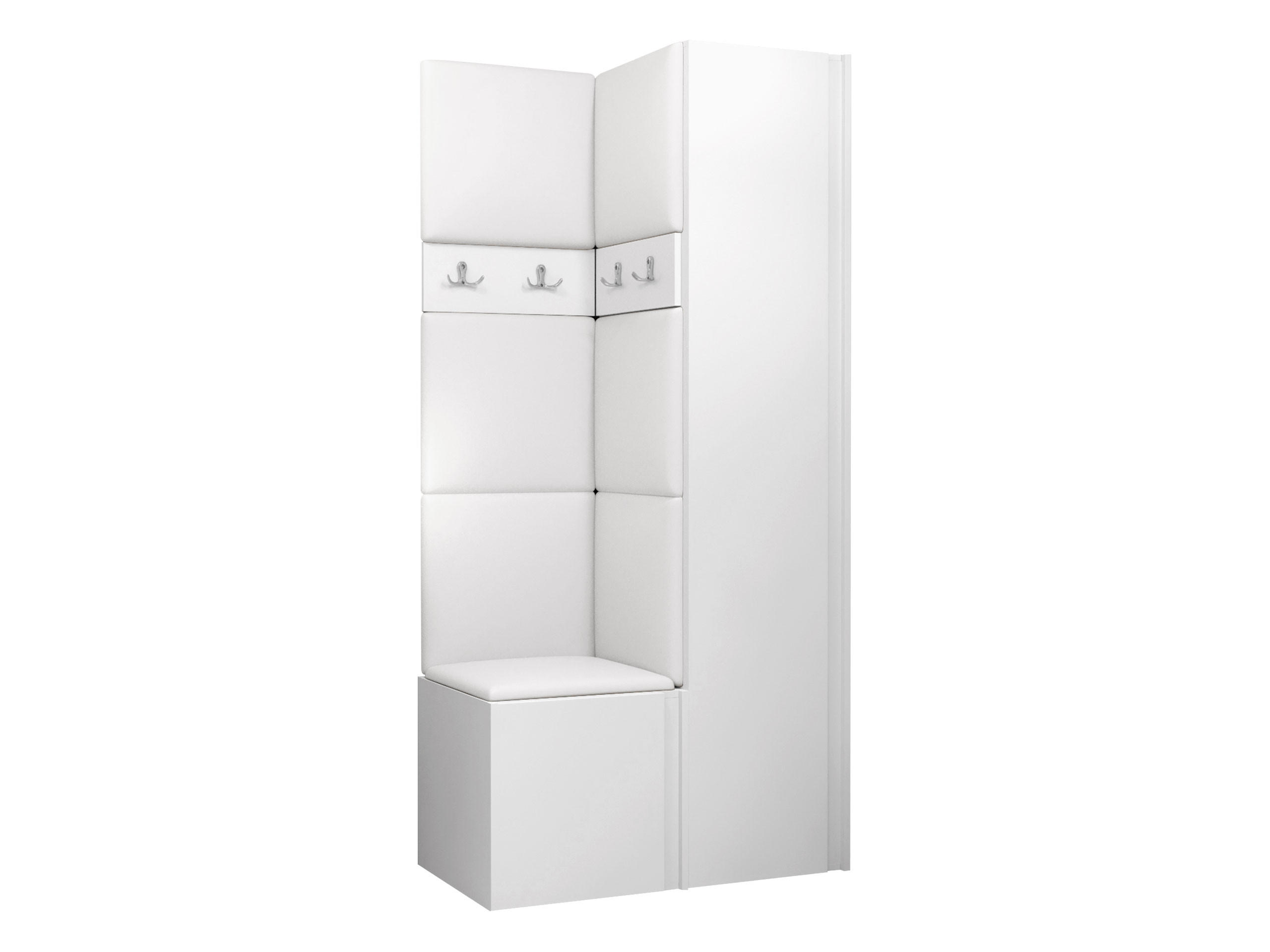 Mirjan24 Garderoben-Set Weiß, Weiß 82x186x46 cm
