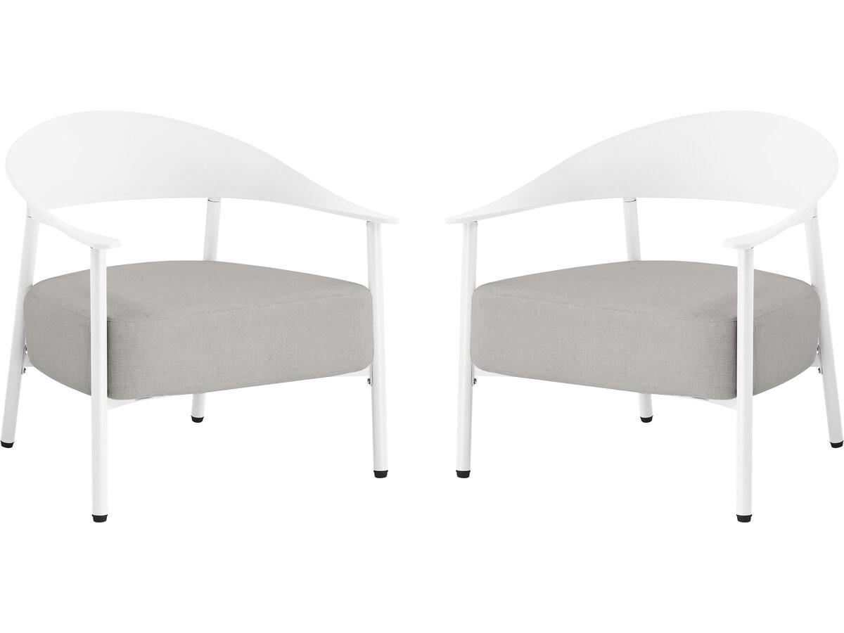 GARTENSESSEL céora weiss - Weiß, Metall (73/76/69cm) - Habitat Garten