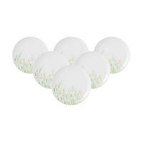 FRÜHSTÜCKSTELLER Liberty Meadow Grasses weiß-bunt ø 22,5 cm 6er Set - Multicolor/Weiß, Keramik (22.7cm) - Seltmann Weiden