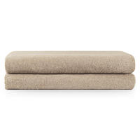 BADETUCH 2er-Set, 2x Badetuch 70/140 cm, Taupe - Taupe, Textil (70/140cm) - Blumtal