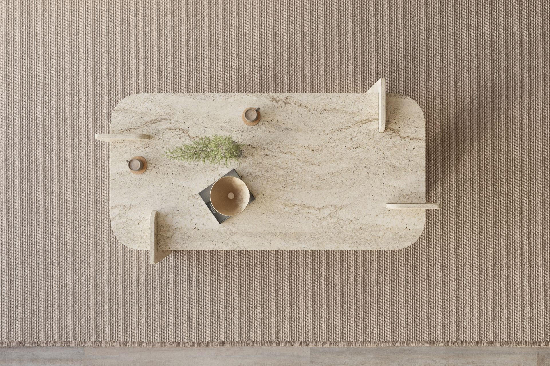 Habitat Garten Couchtisch Beige 60x35x120 cm