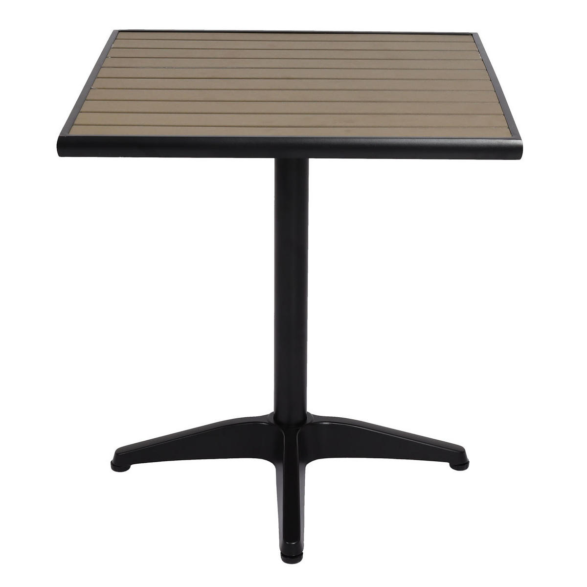 GARTENTISCH Schwarz, Grau - Schwarz/Grau, Metall (70/70/74cm) - MCW
