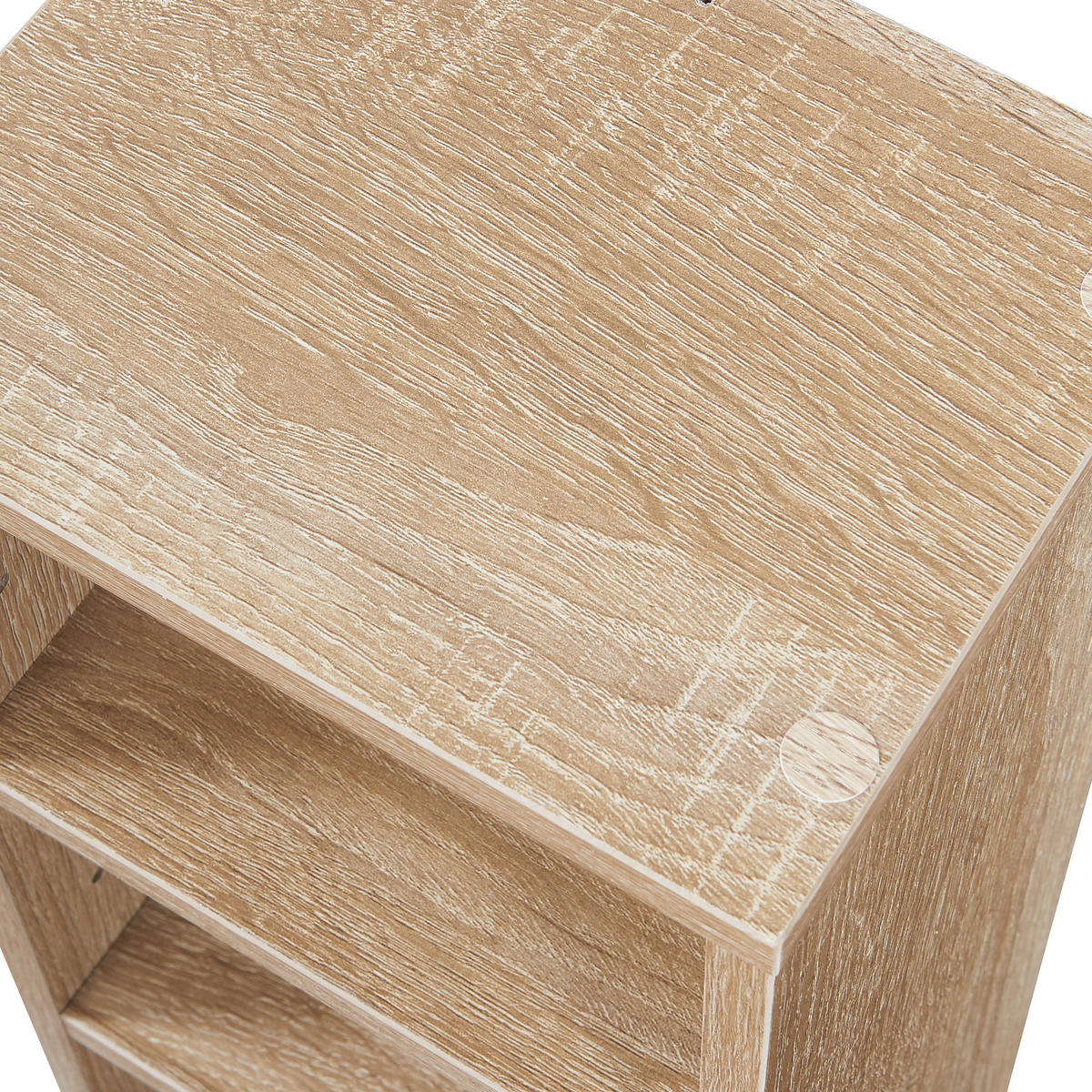 POLIČKA NA CD Tynset - Sonoma dub, kompozitní dřevo (20/90/20cm) - [en.casa]