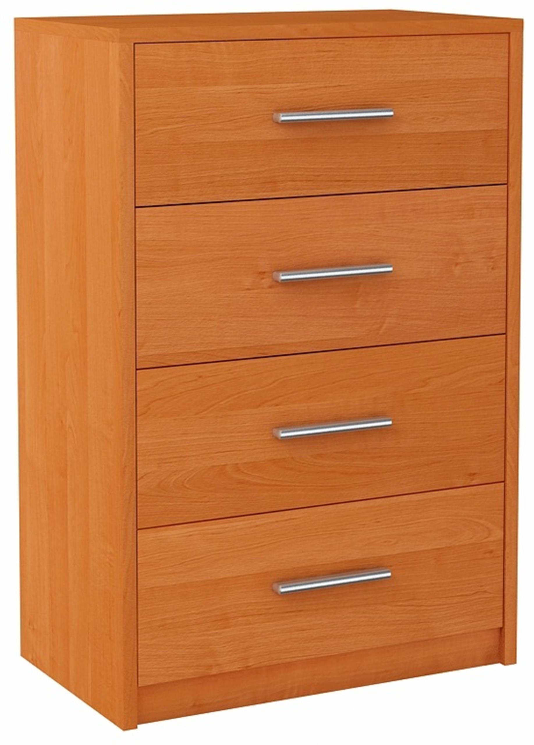 KOMMODE Bodo 4S Erle 60/35/75 cm 4 Schubfächer - Erlefarben, Holzwerkstoff (60/75/35cm) - Matkam Möbel