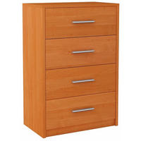 KOMMODE Bodo 4S Erle 60/35/75 cm 4 Schubfächer - Erlefarben, Holzwerkstoff (60/75/35cm) - Matkam Möbel