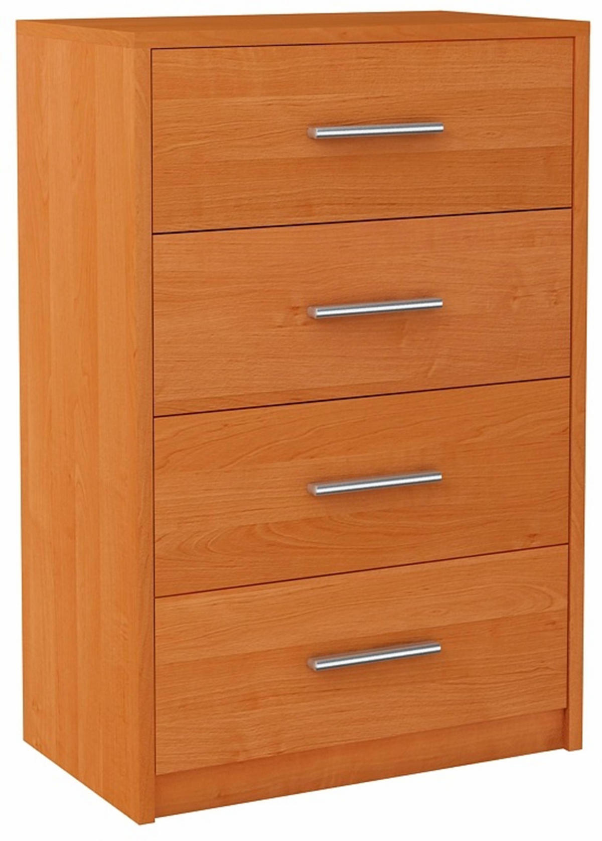 KOMMODE Bodo 4S Erle 60/35/75 cm 4 Schubfächer - Erlefarben, Holzwerkstoff (60/75/35cm) - Matkam Möbel