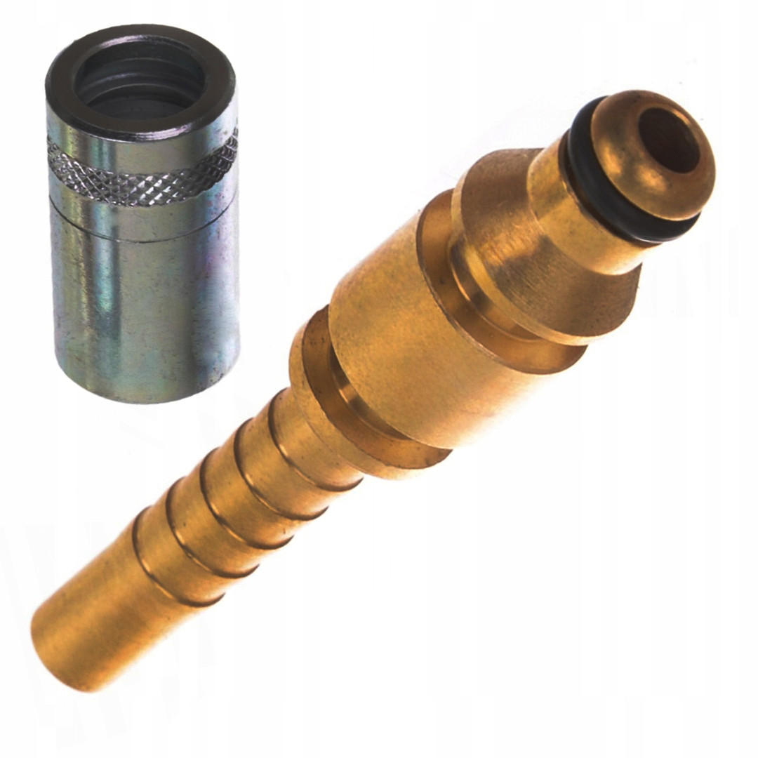 ADAPTER DN6 Set - Hülse, Schnellkupplungsstecker, Crimphülse für Schlauch 6 mm - Multicolor, Kunststoff/Metall (10/10/10cm)