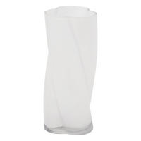 GLASVASE Wild Romance 10,5/10,5/25,5 cm - Weiß, Glas (10.5/25.5cm) - Atmosphera Createur d´interieur