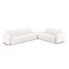 ECKSOFA rechts Molino aus Boucle weiß 6 Sitzplätze - Weiß, Textil (250/315cm) - Micadoni