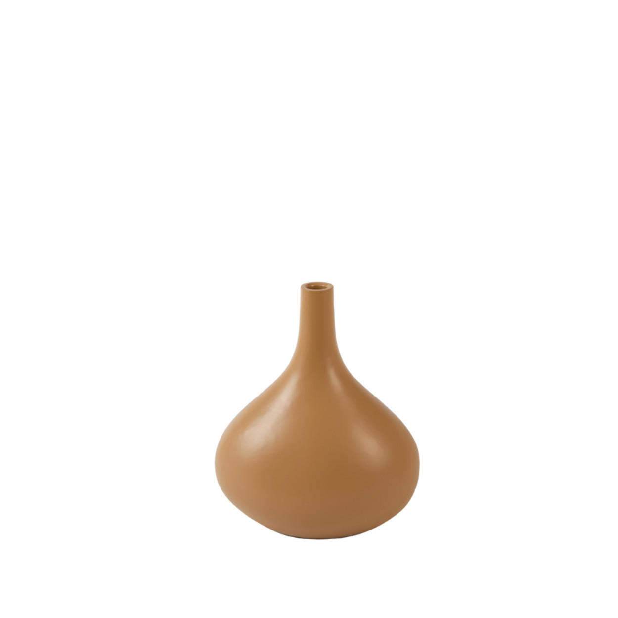 VASE Lineta - Braun - 24.5/16.5/30.5 cm - Braun, Kunststoff (30.5cm) - Light & Living