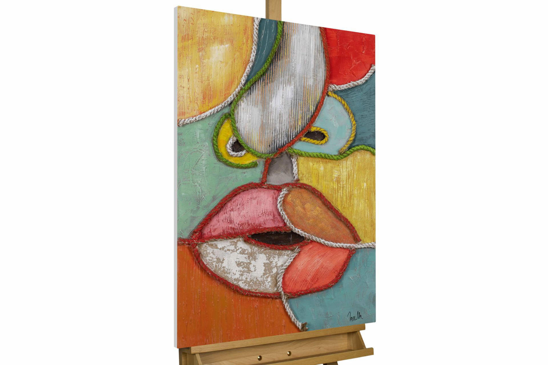 KUNSTLOFT RUČNĚ MALOVANÝ AKRYLOVÝ OBRAZ, 60/90 CM