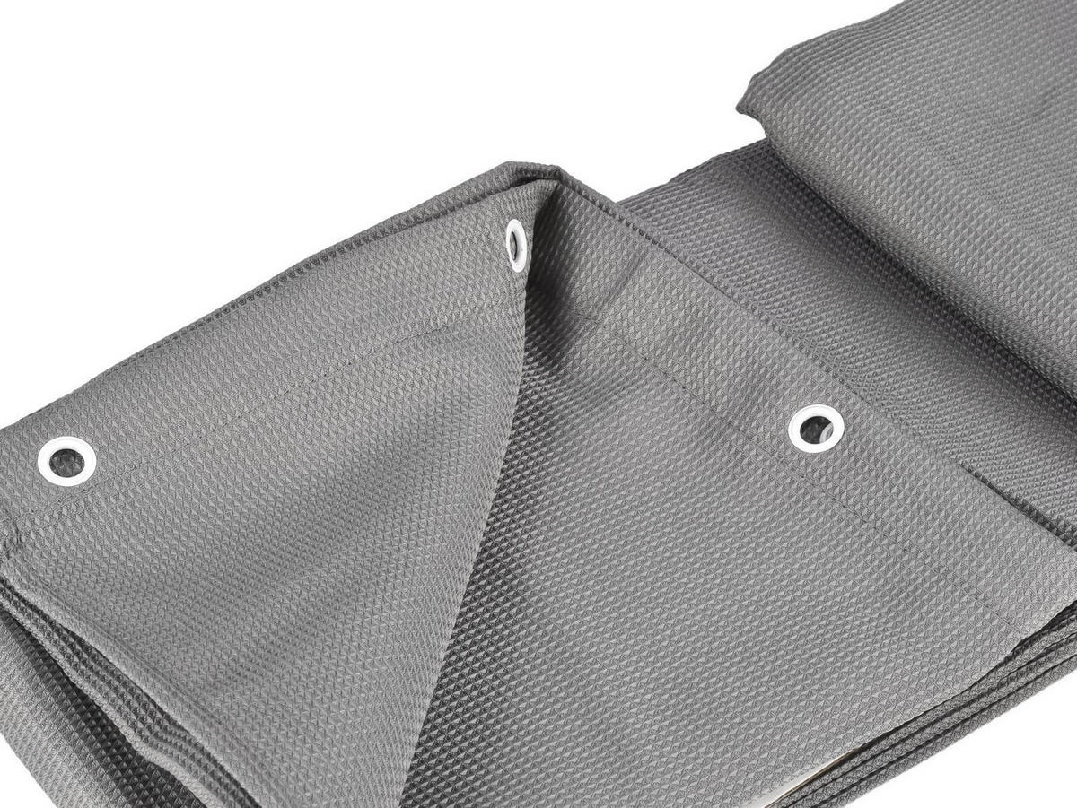 DUSCHVORHANG Lux grau 180x200 cm - Grau, Textil (200/180cm) - Zone Denmark